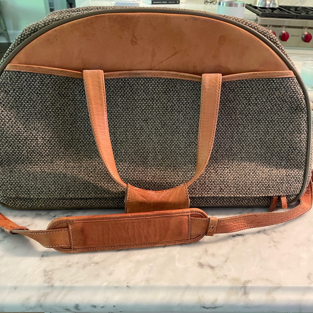 Classic Hartmann tweed carry on luggage bag